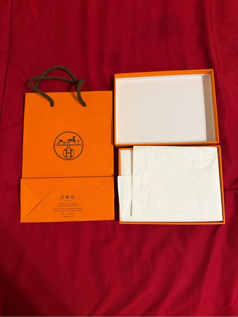Authentic Hermès Silk Notebook 